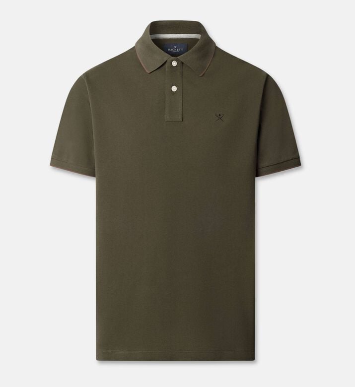 Hackett London Polo Pique, Green, L, Packshot View