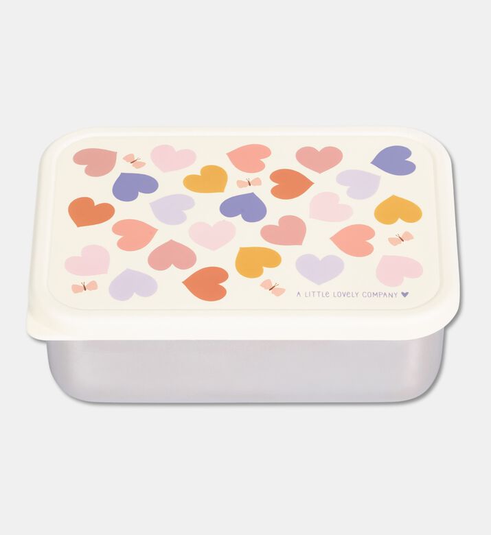 A Little Lovely Company Ss Lunch Box Hearts, Packshot View