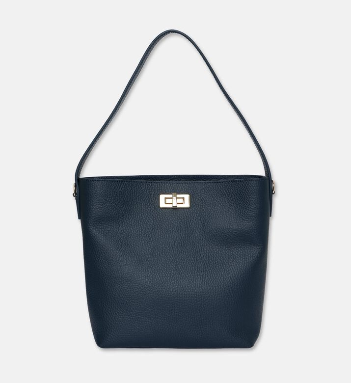 Maya.M Constructed Bucket Bag, Navy, Packshot View