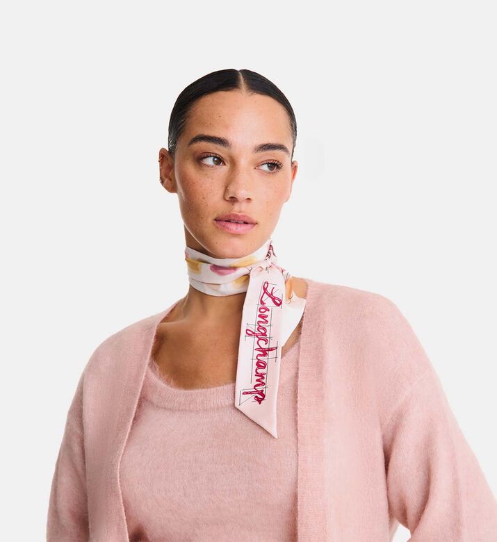 عصابة رأس حريرية بطبعة على كاملها