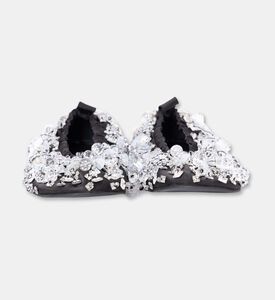 Anouki Crystal-embellished Ballet Flats, Black, Eu-40, Packshot View
