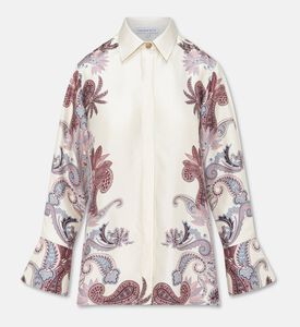 Carter and White Claire Cuff-detailed Printed Shirt, Packshot View