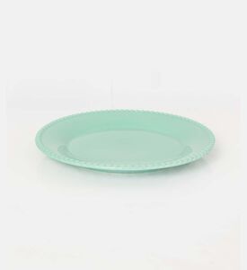 Easy Life Porcelain Painted Design Dinner Plate, Light-blue, Packshot View