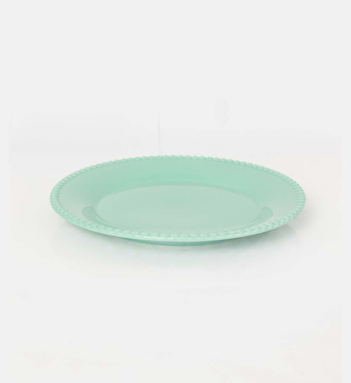 Easy Life Porcelain Painted Design Dinner Plate, Light-blue, Packshot View