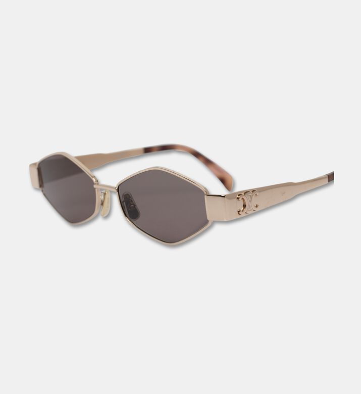 Celine Sunglass Geometric, Gold, Packshot View