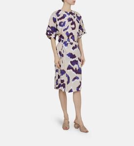 فستان إكوادور قطن بوبلين بطبعة