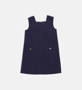 Knit Stripe-print Sleeveless Dress