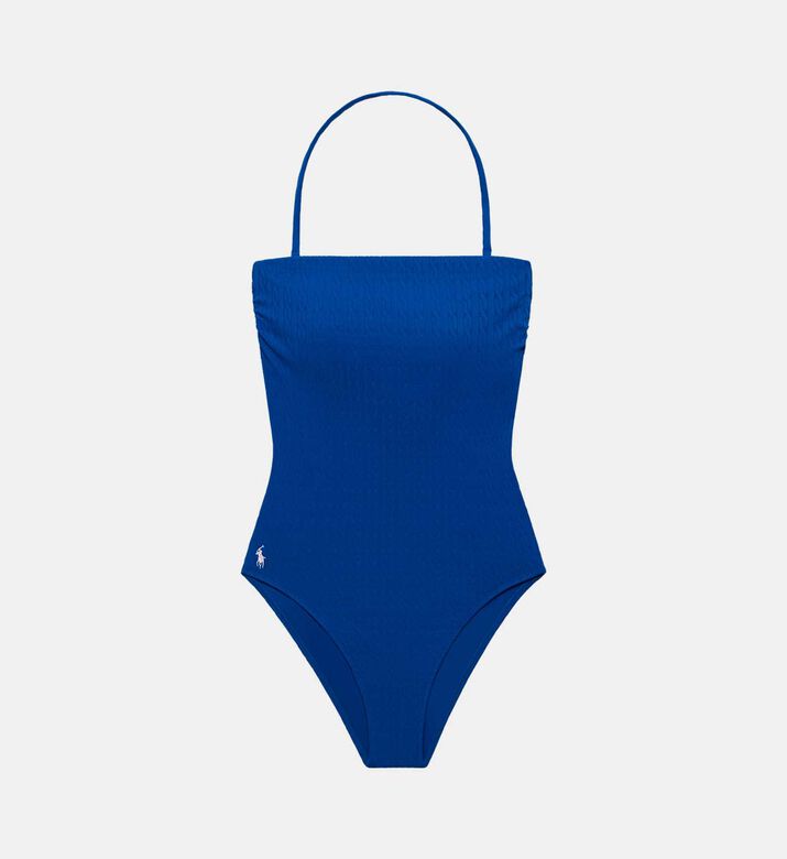 Cable-knit Strapless One-piece Swimsuit Cable-knit Strapless One-piece Swimsuit