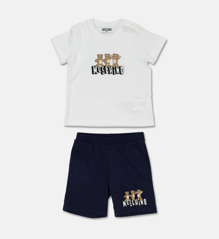 Moschino BKT Dancing Bears Graphic Two-piece Short Set, Packshot View