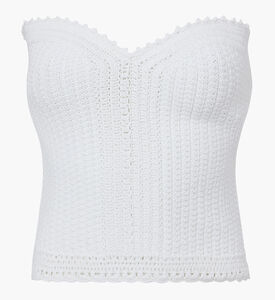 Cesar Cotton Knit Bustier Top