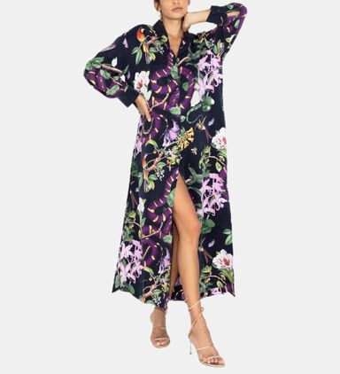 Jagger Calypso Vegan Silk Maxi Dress