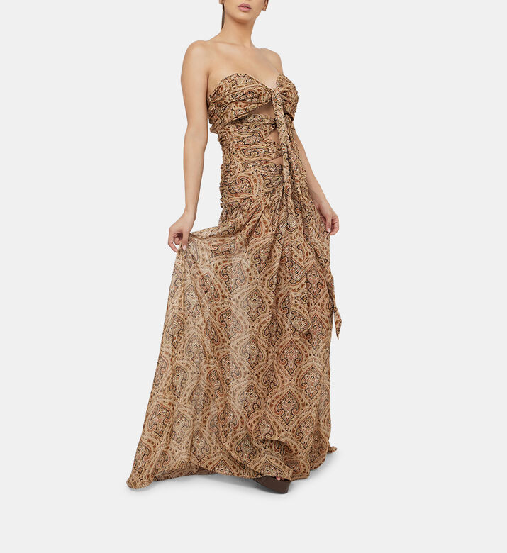 فستان كلاريس شيفون مطبوع