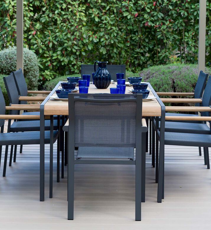 Lifestyle Garden Amber Dinning Table With 8-chairs, Packshot View