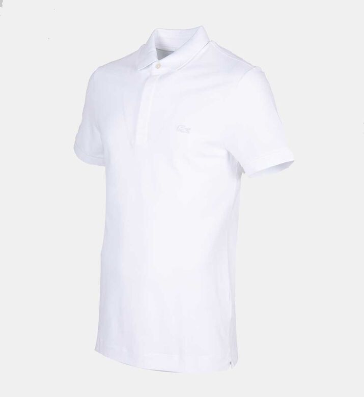 Cotton Ribbed-collar Polo Shirt