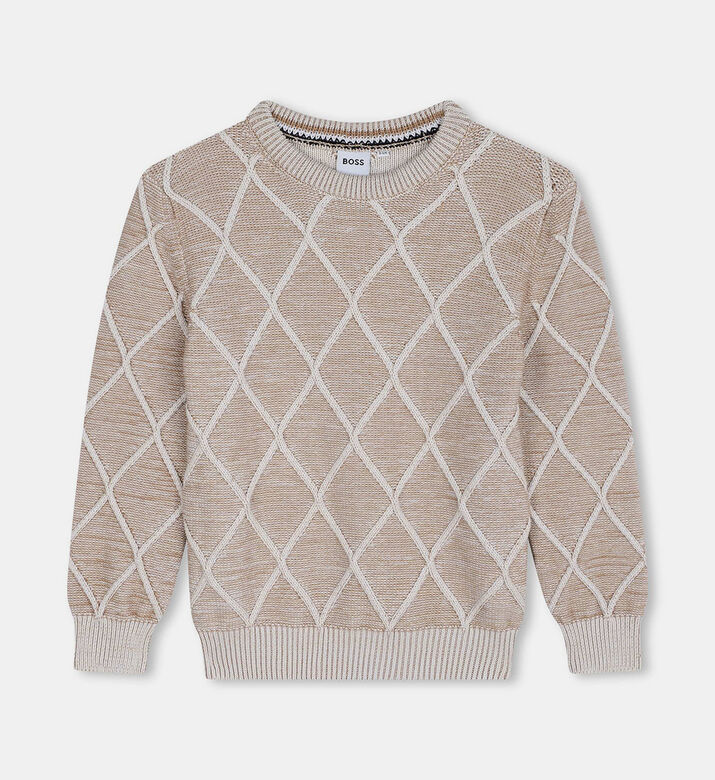 Embroidery Rhombic Pullover