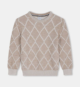 Embroidery Rhombic Pullover Embroidery Rhombic Pullover