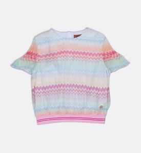 Rainbow Zigzag Knit Top