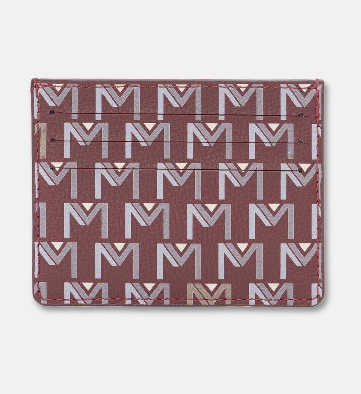 Maya.M All-over Logo-print Cardholder, Burgundy, Packshot View