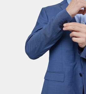 Single Breasted Wool Suit Blazer