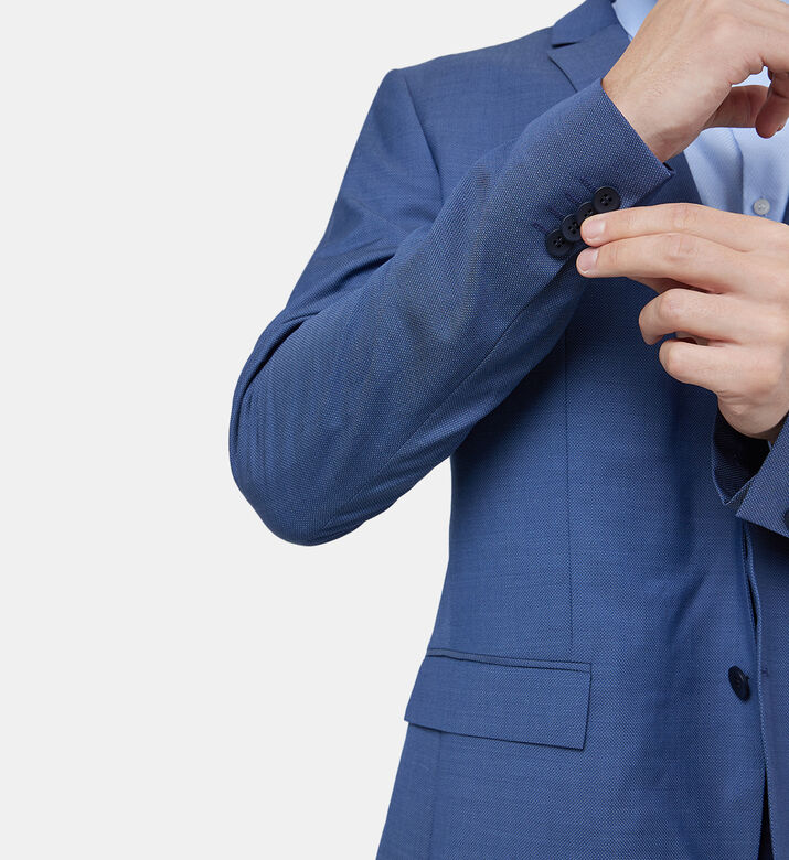 Single Breasted Wool Suit Blazer