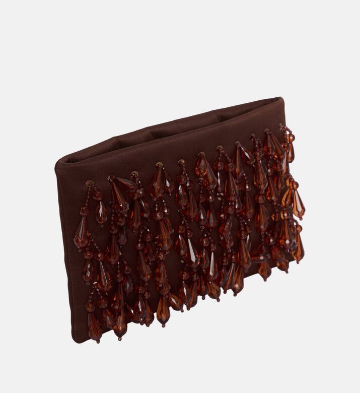 Iris Hand-embroidery Beadwork Clutch