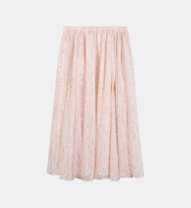 تنورة متلألئة واسعة