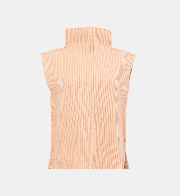Sleeveless Ribbed Knit Top
