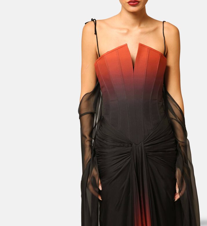 Zeena Zaki Dress Long, Model View