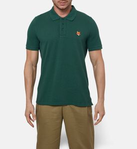 Maison Kitsune Embroidered Patch Polo Shirt, Green, L, Model View