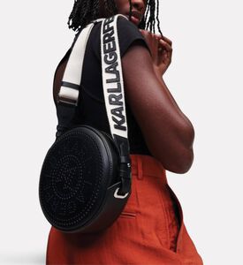 Karl Lagerfeld K/circle Embossed Logo Round Crossbody Bag, Packshot View