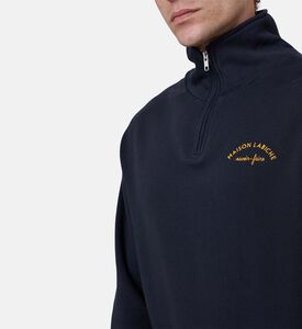 سويت شيرت قطن بياقة بسحاب