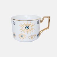 Eye Coffee Cup Tray Ceramic Set