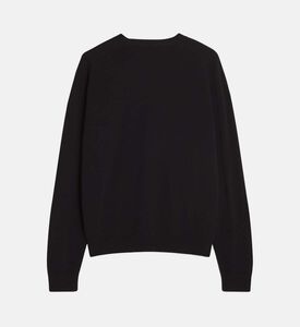 Knit Fox-embroidery Long-sleeve Sweater Knit Fox-embroidery Long-sleeve Sweater