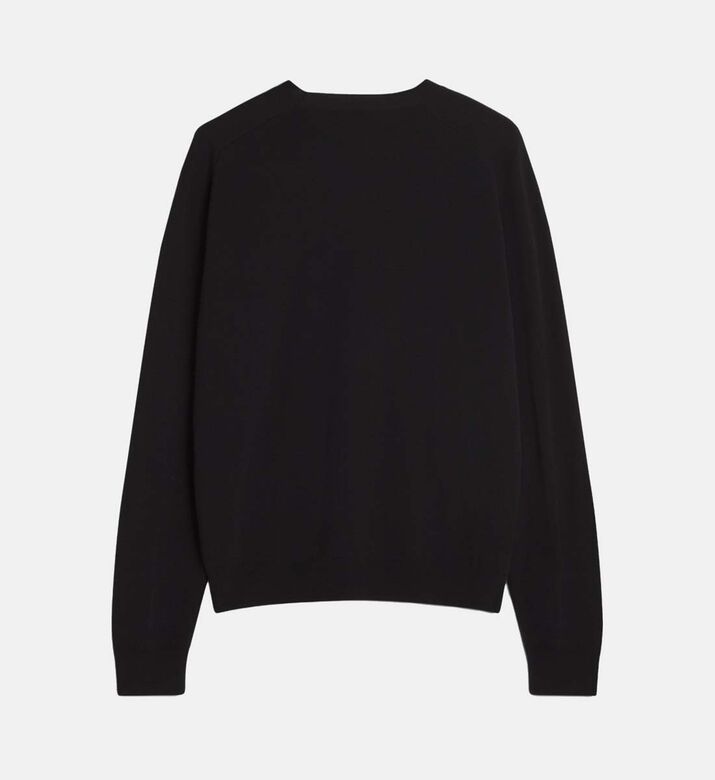 Knit Fox-embroidery Long-sleeve Sweater Knit Fox-embroidery Long-sleeve Sweater