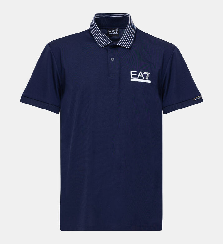 Striped Collar Polo Shirt