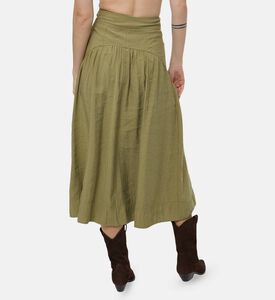 Ba and Sh High-waisted A-line Maxi Skirt, Model View