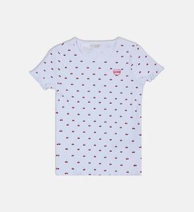 تيشيرت بطبعة كرز على كامله