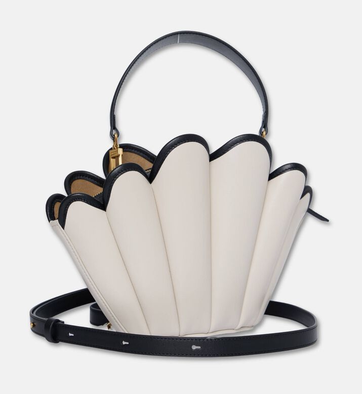 Mlouye Fan-like Shape Crossbody Bag, Off-white, Packshot View