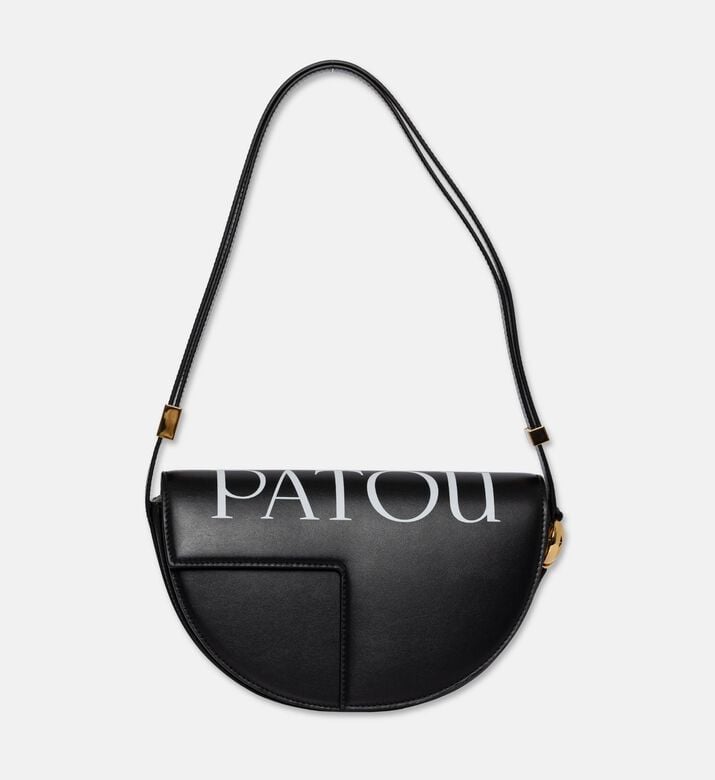Patou Half-moon Asymmetrical Cut-out Bag, Black, Packshot View