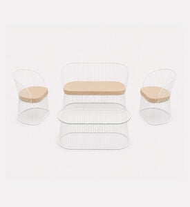Home Deco and More Uma White Salon Set, Packshot View