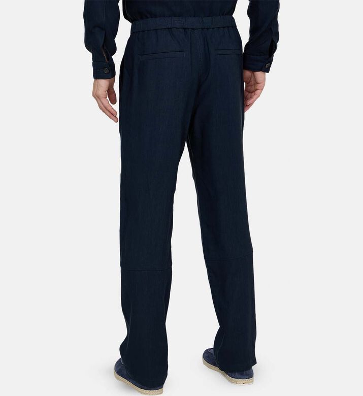 بنطال عالي الخصر بقصة عادية