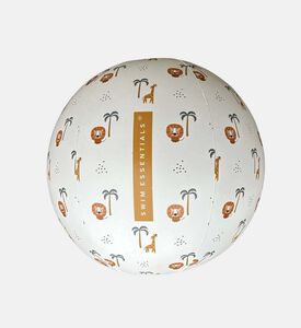 كرة شاطئ بطبعة أسد وغابة