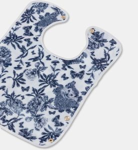 Tartine et Chocolat Canvas Baby Bib, Blue, Packshot View