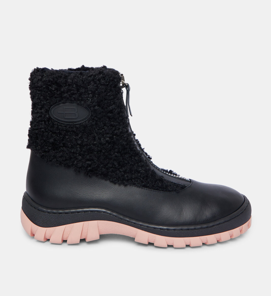 Baldinini Fur Leather Front zip Ankle Boots Ankles Galeries