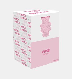Easy Life Glass Double-bulbous Vase, Pink, Packshot View