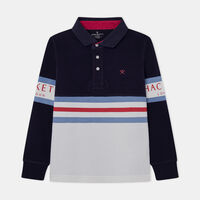 Patch Jersey Long-sleeve Polo