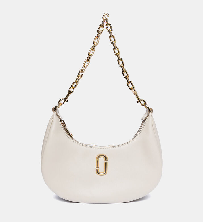 حقيبة جلد البقر المنحنية