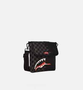 حقيبة ماسنجر بتصميم قرش غير مكتمل