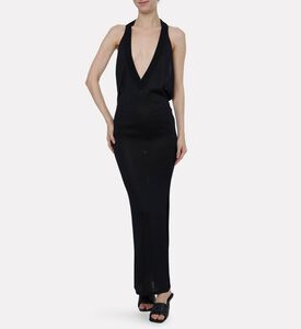 The Attico Halter-neck Maxi Dress, Model View