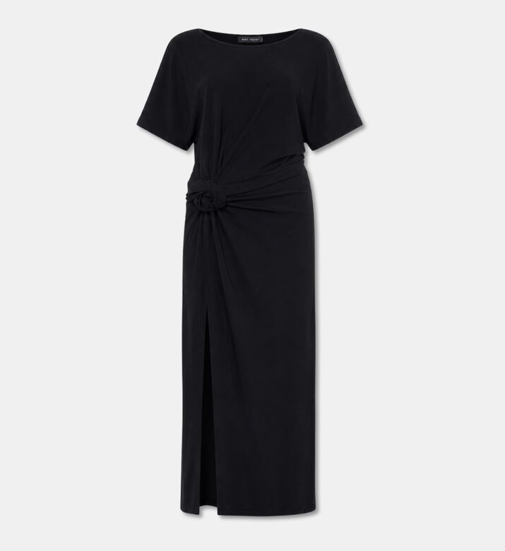 Rotate Draped Short-sleeve Maxi Dress, Packshot View